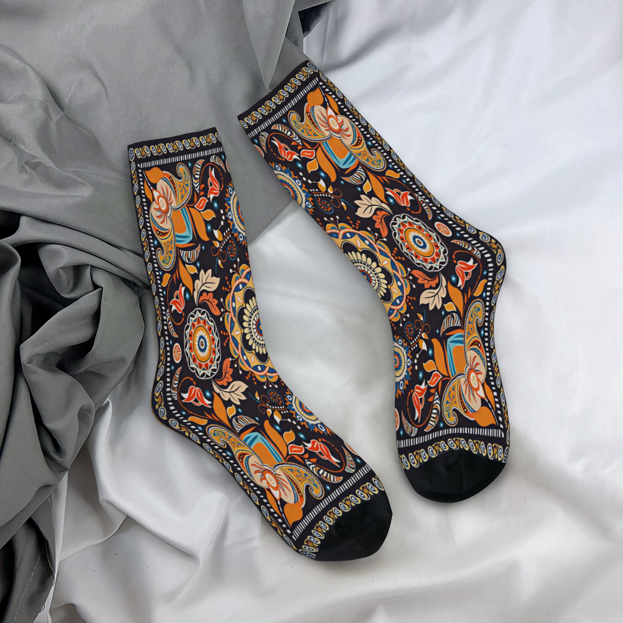 Good Floral & Wedding Decor Supply - Calcetines con diseño de mandala floral,