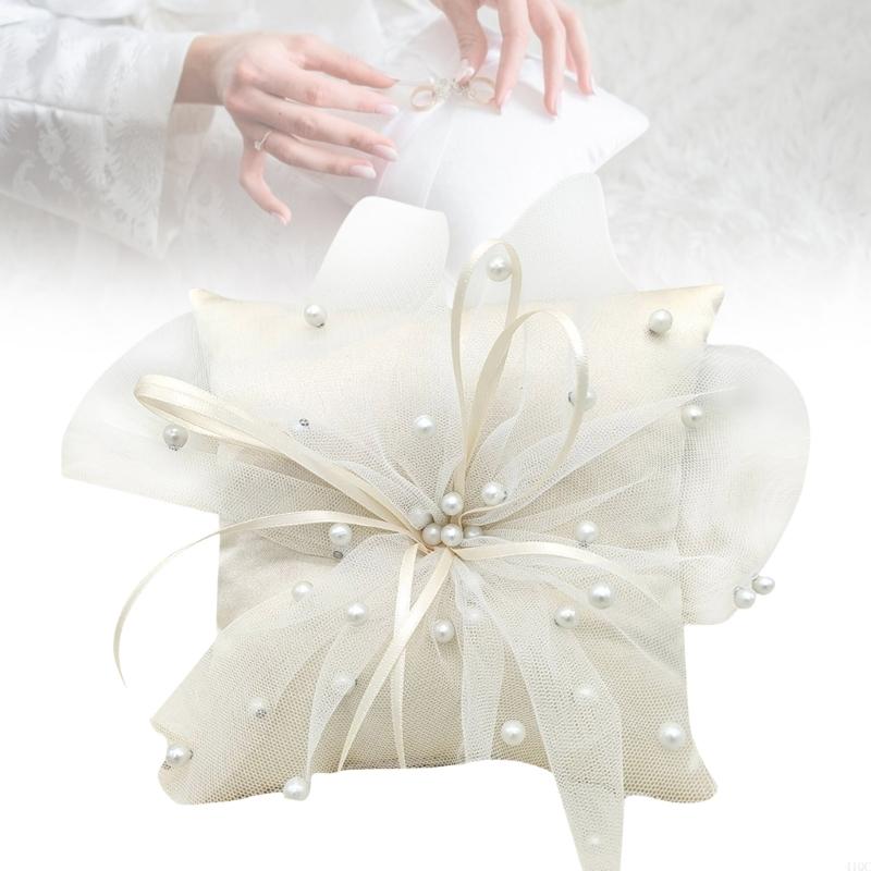 Ring Bearer Pillow - Cojín hecho a mano con anillos