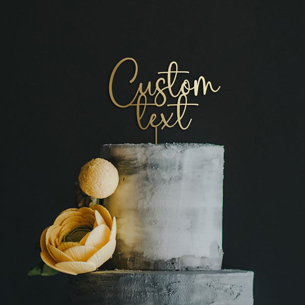 Adorno para tarta acrílico dor - Wedding Ceremony Supply reseña y precio