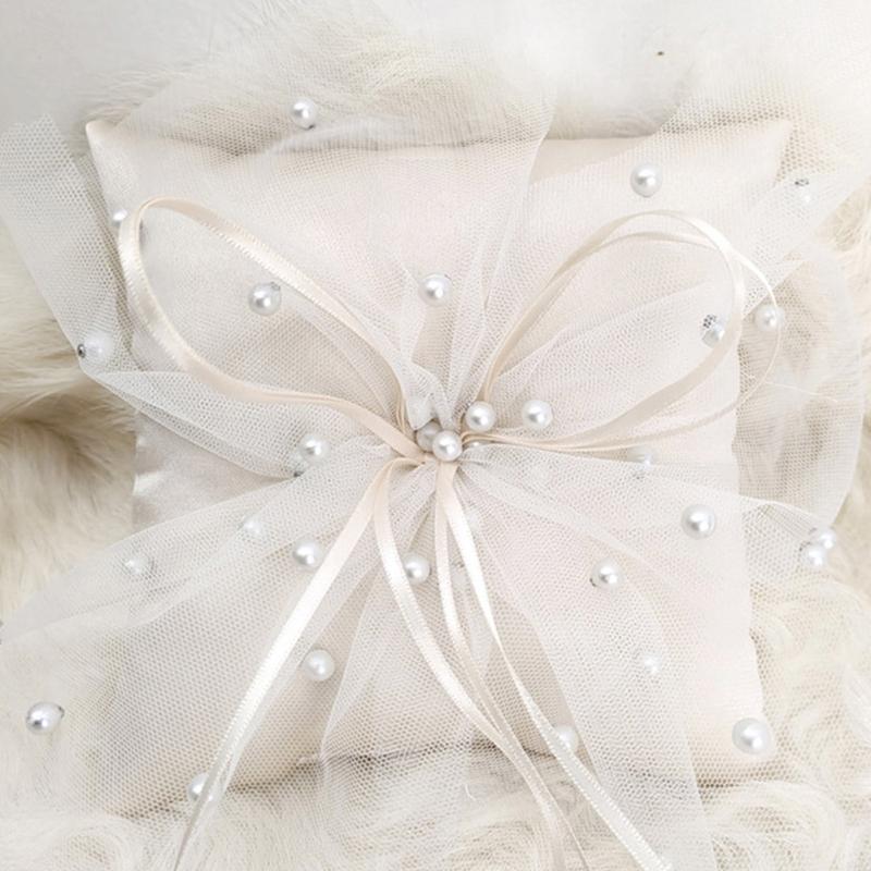 Cojín hecho a mano con anillos - Ring Bearer Pillow reseña y precio