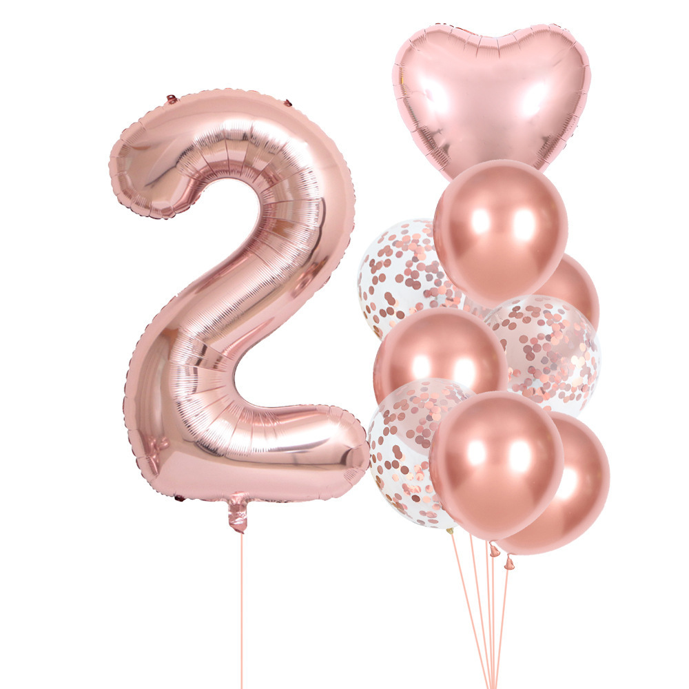 Juego de globos con números de - Wedding Ceremony Supply reseña y precio