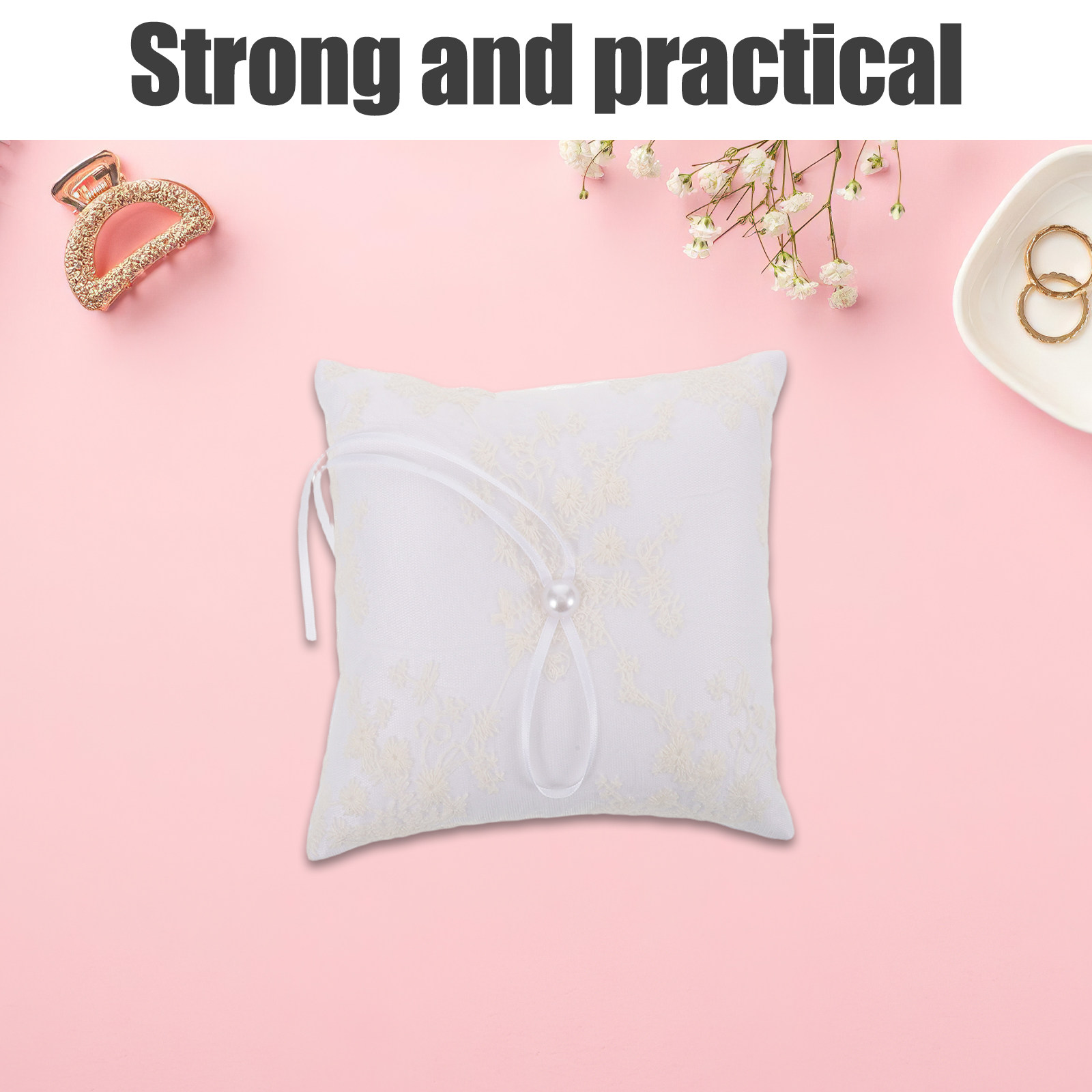 Almohada para Anillos de Boda  - Ring Bearer Pillow reseña y precio