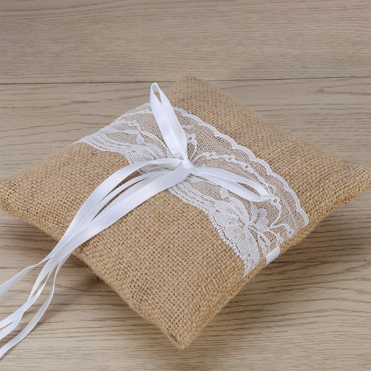 Juego de 6 Cojines de Yute de  - Ring Bearer Pillow reseña y precio