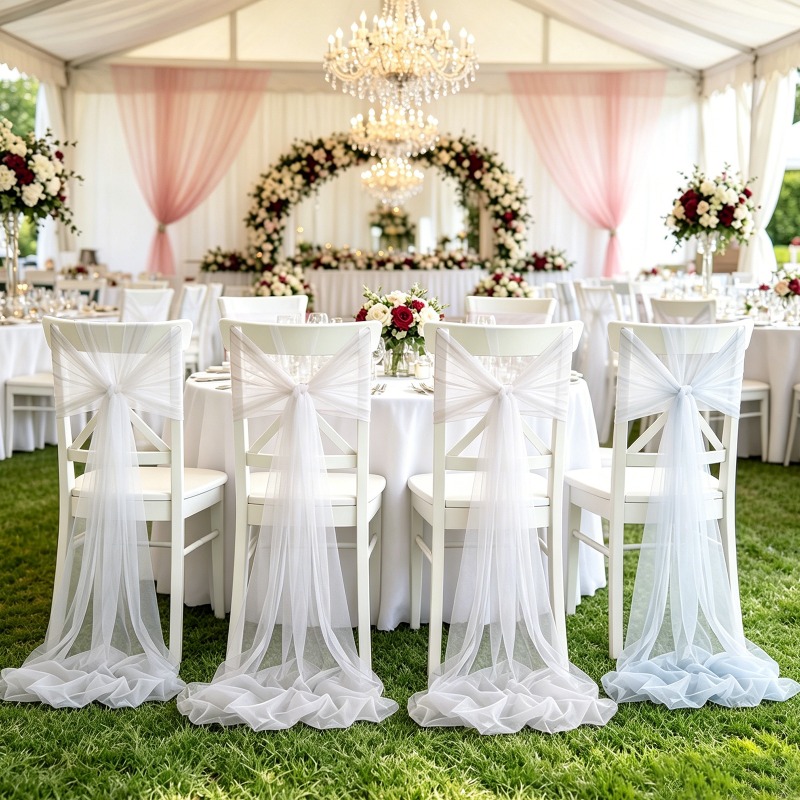 Rollo de Tela de Tul Suizo Rom - Wedding Ceremony Supply reseña y precio